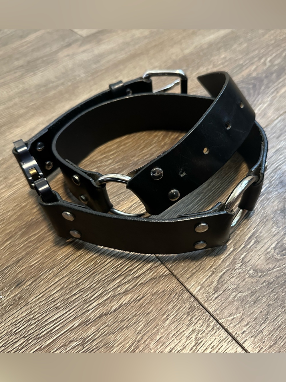Alyx Black Leather Belt Sz M - Picture 4 of 7